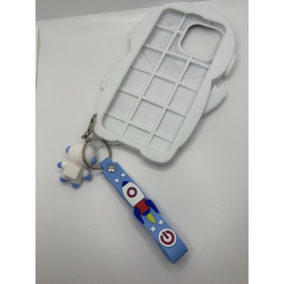 Iphone 14 Pro Max Astronaut Space Travel Phone Case Keychain Cute 3D Cover - Picture 14 of 14